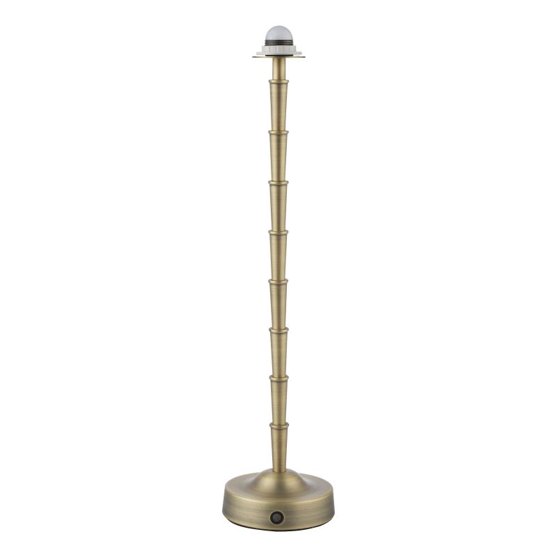 Dar-WYM4275 - Wyman - Base Only - Rechargeable Matt Antique Brass Bamboo Table Lamp