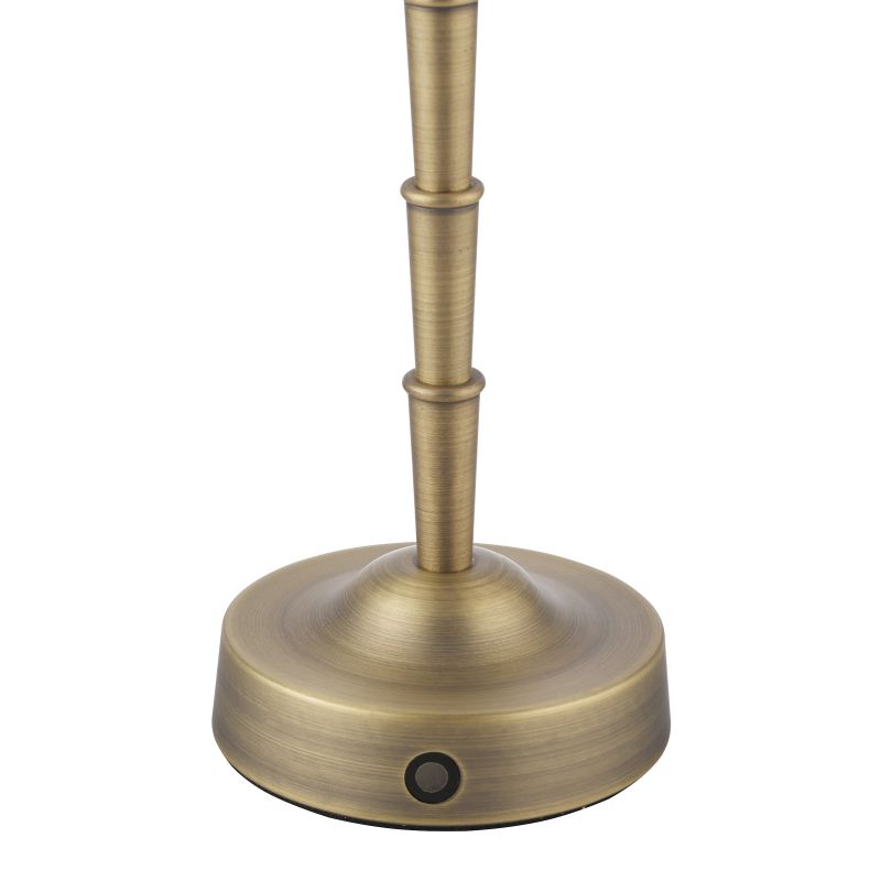 Dar-WYM4275 - Wyman - Base Only - Rechargeable Matt Antique Brass Bamboo Table Lamp