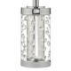 Wisebuys-YAL4108 - Yalena - Grey Shade with Glass & Crystal Table Lamp