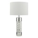 Table & Floor Lamp - Yalena - Ivory Shade with Glass & Crystal Table Lamp Dar-YAL422 - Yalena - Ivory Shade with Glass & Crystal Table Lamp