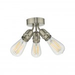 Yao - Satin Nickel 3 Light Flush