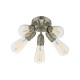Ceiling Lights - Yao - Satin Nickel 5 Light Flush Wisebuys-YAO0538 - Yao - Satin Nickel 5 Light Flush