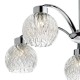 Dar-YAS0550 - Yasmin - Ribbed glass with Polished Chrome 5 Light Centre Fitting