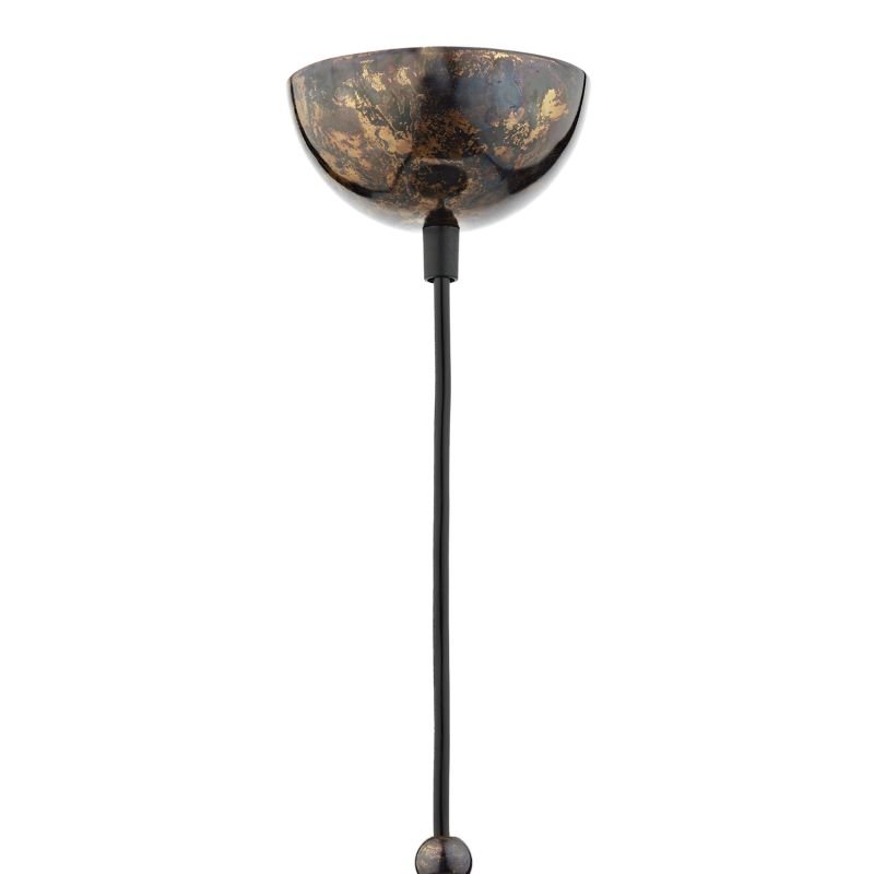 Dar-YOK0163 - Yoko - Aged Effect Mottled Bronze Single Hanging Pendant
