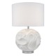 Dar-ZAC432 - Zachary - Decorative White Round Table Lamp