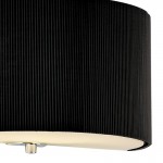 Zaragoza - Chrome Wall Lamp with Black Plead Shade & Diffuser Zaragoza - Chrome Wall Lamp with Black Plead Shade & Diffuser