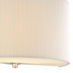 Zaragoza - Chrome Wall Lamp with Cream Plead Shade & Diffuser    Zaragoza - Chrome Wall Lamp with Cream Plead Shade & Diffuser