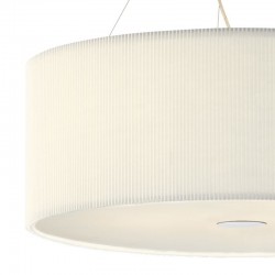 Zaragoza - Chrome 6 Light Pendant with Cream Shade & Diffuser - ∅ 90 Zaragoza - Chrome 6 Light Pendant with Cream Shade & Diffuser - ∅ 90