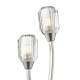 Dar-ZON0938 - Zonda - Brushed Nickel 2 Light Wall Lamp with Crystal