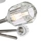 Dar-ZON5338 - Zonda - Brushed Nickel 3 Light Semi Flush with Crystal