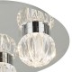 Bathroom Lights - Zondra - Bathroom LED Glass & Polished Chrome 3 Light Flush Dar-ZON5350 - Zondra - Bathroom LED Glass & Polished Chrome 3 Light Flush