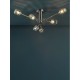 Dar-ZON6438 - Zonda - Brushed Nickel 6 Light Semi Flush with Crystal