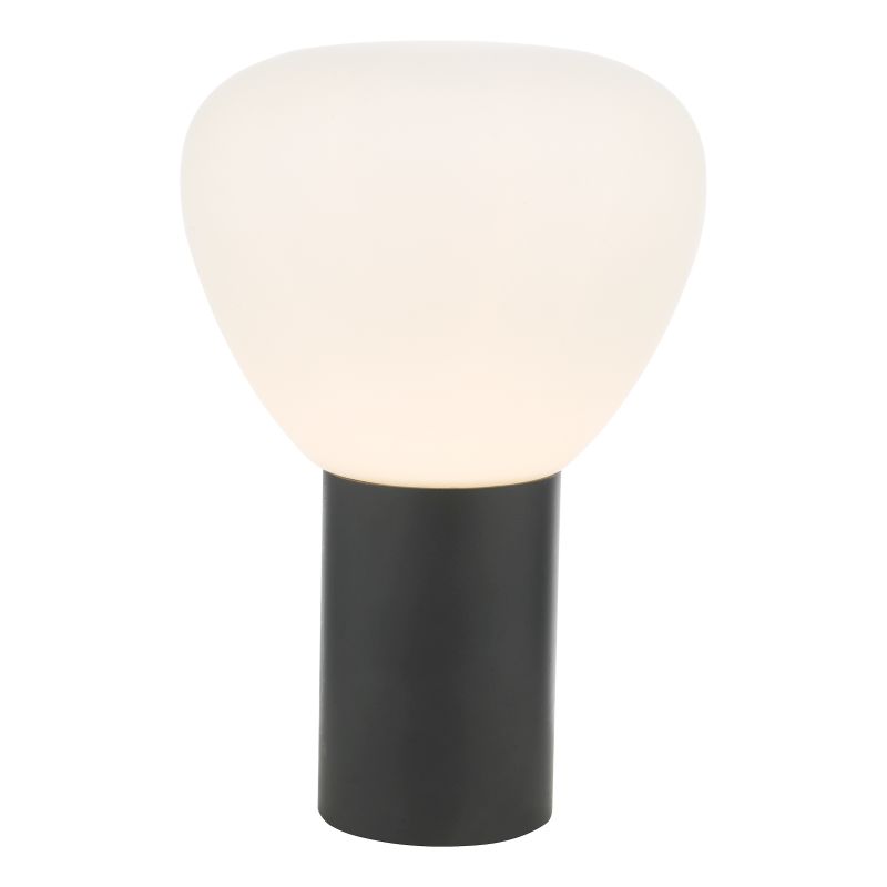 Dar_Vol3-ZOR4122 - Zorah - Black Touch Table Lamp with Opal Glass