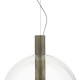 Ceiling Lights - Zula - Transparent Glass with Aged Bronze Hanging Pendant Dar-ZUL0163 - Zula - Transparent Glass with Aged Bronze Hanging Pendant