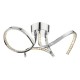 Crystal & Acrylic - Zya - LED Crystal & Chrome 3 Light Ceiling Lamp Dar-ZYA5350 - Zya - LED Crystal & Chrome 3 Light Ceiling Lamp