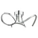 Crystal & Acrylic - Zya - LED Crystal & Chrome 3 Light Ceiling Lamp Dar-ZYA5350 - Zya - LED Crystal & Chrome 3 Light Ceiling Lamp