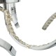 Crystal & Acrylic - Zya - LED Crystal & Chrome 3 Light Ceiling Lamp Dar-ZYA5350 - Zya - LED Crystal & Chrome 3 Light Ceiling Lamp