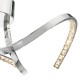 Crystal & Acrylic - Zya - LED Crystal & Chrome 3 Light Ceiling Lamp Dar-ZYA5350 - Zya - LED Crystal & Chrome 3 Light Ceiling Lamp
