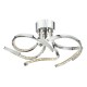 Crystal & Acrylic - Zya - LED Crystal & Chrome 5 Light Ceiling Lamp Dar-ZYA5450 - Zya - LED Crystal & Chrome 5 Light Ceiling Lamp