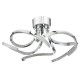 Crystal & Acrylic - Zya - LED Crystal & Chrome 5 Light Ceiling Lamp Dar-ZYA5450 - Zya - LED Crystal & Chrome 5 Light Ceiling Lamp