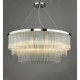 Dar-ALP1244 - Alpheios - Polished Chrome 12 Light Centre Fitting with Clear Glass Rods