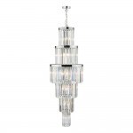 Angel - Polished Chrome 28 Light Chandelier with Crystal