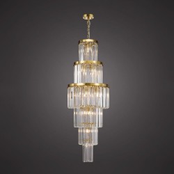 Angel - Gold 28 Light Chandelier with Crystal