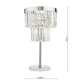 Dar-ANG4208 - Angel - Polished Chrome 4 Light Table Lamp with Crystal
