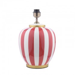 Circus - Base Only - Red & White Ceramic Table Lamp Circus - Base Only - Red & White Ceramic Table Lamp