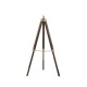 Dar-EAS4947 - Easel - Base Only - Antique Brass & Dark Wooden Tripod Floor Lamp