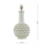 Edlyn - Base Only - White Reactive Glaze Table Lamp