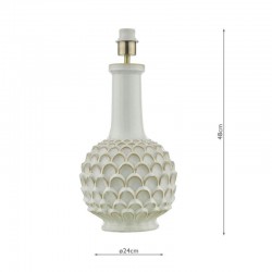 Edlyn - Base Only - White Reactive Glaze Table Lamp Edlyn - Base Only - White Reactive Glaze Table Lamp