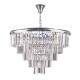 Dar-EUL1250 - Eulalia - Polished Nickel 12 Light Chandelier with Crystal