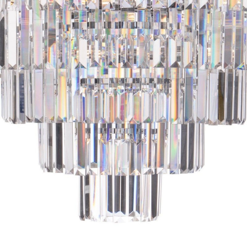 Dar-EUL1250 - Eulalia - Polished Nickel 12 Light Chandelier with Crystal