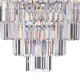 Dar-EUL1250 - Eulalia - Polished Nickel 12 Light Chandelier with Crystal