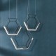 Kitchen Lights - Hexagon - LED Black Hexagon 3 Light Bar Cluster Pendant Dar-HEX0322 - Hexagon - LED Black Hexagon 3 Light Bar Cluster Pendant
