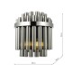 Dar-IMA0950 - Imani - Chrome 2 Light Wall Lamp with Smoked Ribbed Glass