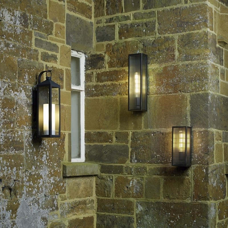Dar-KEE5263 - Keegan - Outdoor Clear Glass with Bronze Small Wall Lamp