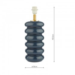 Niamh - Base Only - Blue Ceramic Table Lamp Niamh - Base Only - Blue Ceramic Table Lamp