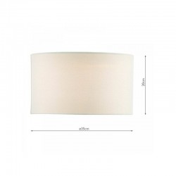 Pyramid - Shade Only - 35 cm White Linen Shade Pyramid - Shade Only - 35 cm White Linen Shade