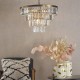 Dar-RHA0663 - Rhapsody - Bronze 6 Light Chandelier with Crystal