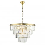 Rhapsody - Bronze 6 Light Chandelier with Crystal