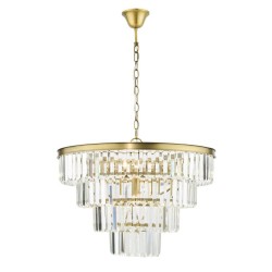 Rhapsody - Bronze 6 Light Chandelier with Crystal