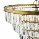 Dar-RHA0663 - Rhapsody - Bronze 6 Light Chandelier with Crystal