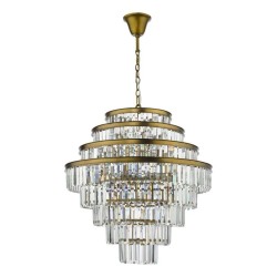 Rhapsody - Bronze 12 Light Chandelier with Crystal