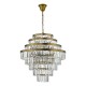 Dar-RHA1263 - Rhapsody - Bronze 12 Light Chandelier with Crystal
