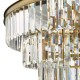 Dar-RHA1263 - Rhapsody - Bronze 12 Light Chandelier with Crystal