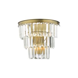 Rhapsody - Bronze 3 Light Wall Lamp with Crystal
