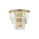 Dar-RHA3063 - Rhapsody - Bronze 3 Light Wall Lamp with Crystal