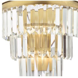 Rhapsody - Bronze 3 Light Wall Lamp with Crystal